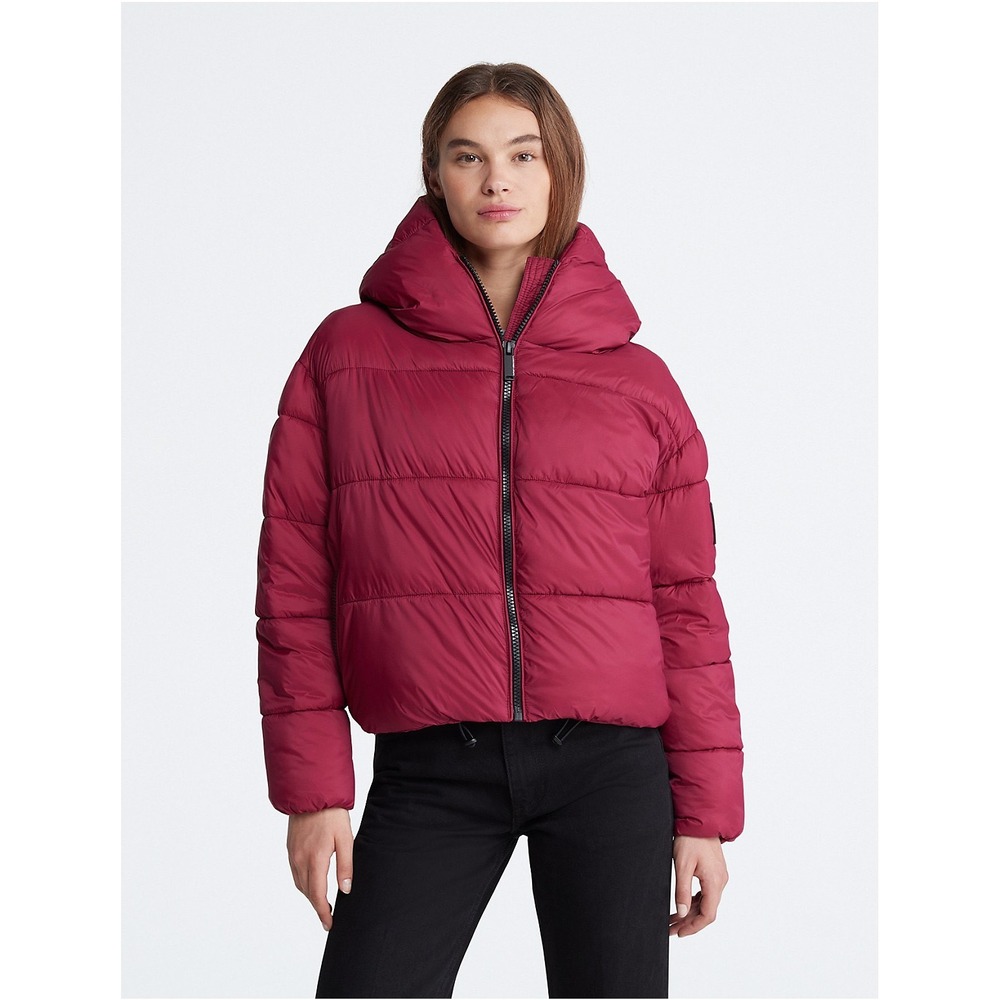 Calvin Klein Womens Boxy Hooded Puffer Jacket SIZE‎ LARGE